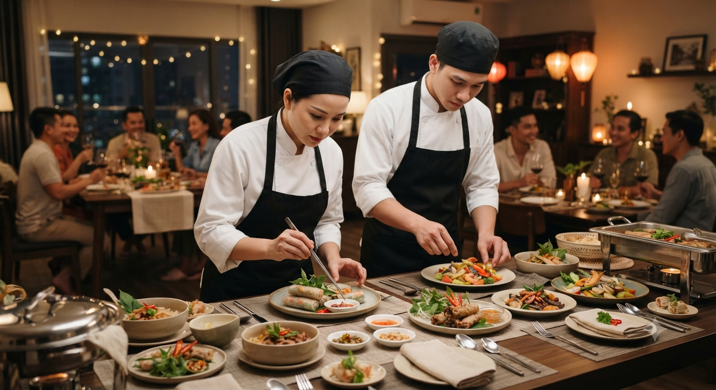 Xu hướng lựa chọn dịch vụ nấu tiệc tại nhà phường Gò Dầu