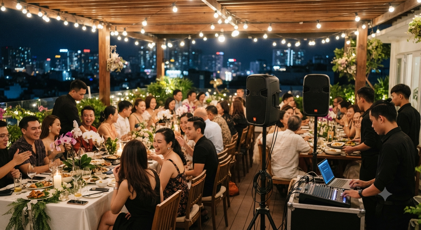 Đầu tư hệ thống âm thanh và ánh sáng vừa đủ